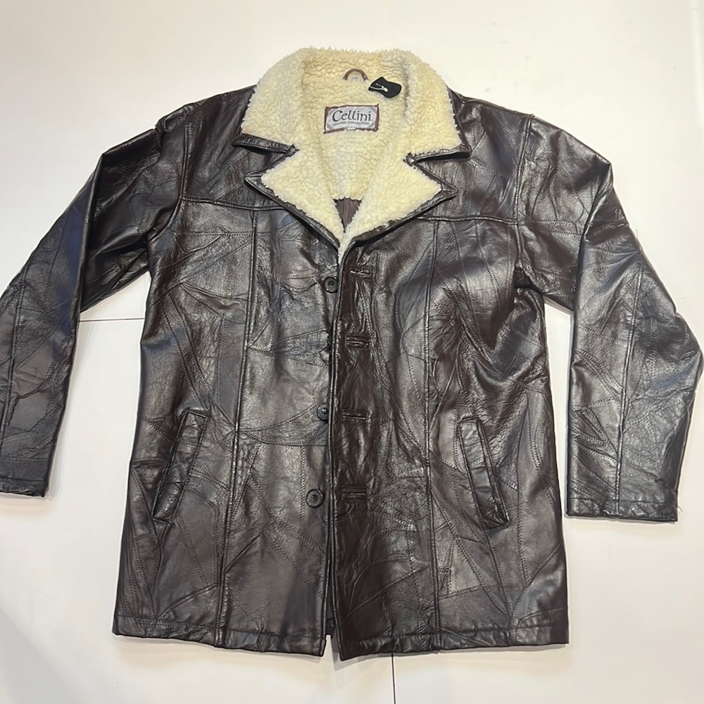 Cellini Genuine Leather Jacket Size L
